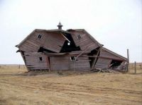 Collapsing Barn in McIntosh County, ND