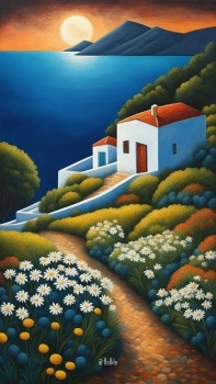 Nighttime Rural Landscape   (the number of pieces can be changed from 15 to 240)