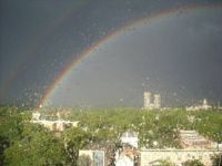 rainbow outside my living room window
