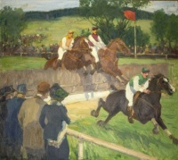 Gösta von Hennigs (Swedish, 1866–1941), Horse Racing
