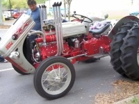 Tractor Ford Red Belly with blown flathead V8 engine