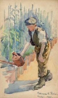 Stanhope Alexander Forbes (British, 1857–1947), The Gardener (1899)