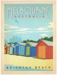 Vintage Tourism Poster Australia - Melbourne