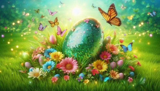 Solve Easter Egg jigsaw puzzle online with 66 pieces