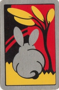 Deco Rabbit Playing Card
