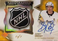 Sidney Crosby Authographed Shield Materials