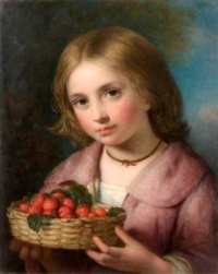 Charles Baxter (attributed to) Girl with Strawberries