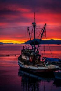 A fishing vessel at Ketchikan, Alaska