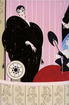 Solve Erte (Romain de Tirtoff) jigsaw puzzle online with 96 pieces