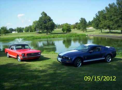 '66 and '06 Mustangs