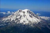 Aerial photo of Mount Rainier