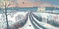Seasonal Folk Art - Jo Grundy - Coming Home for Winter (Can you spot the robin?!)