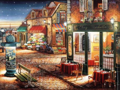 Solve John Patrick O'Brien - Starry Night jigsaw puzzle online with 63 ...