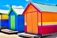 Colorful Brighton Beach.