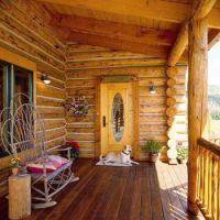 Comfy Log Cabin Front Porch...