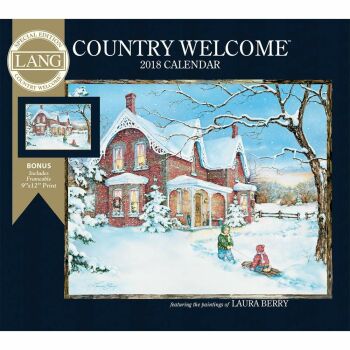 LANG Country Welcome 2024 Wall Calendar - Rural Landscape Art By Laura Berry