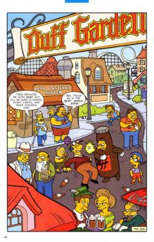 Duff Gardens from Simpsons Comic