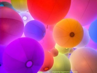 Glowing colored globes 🔮