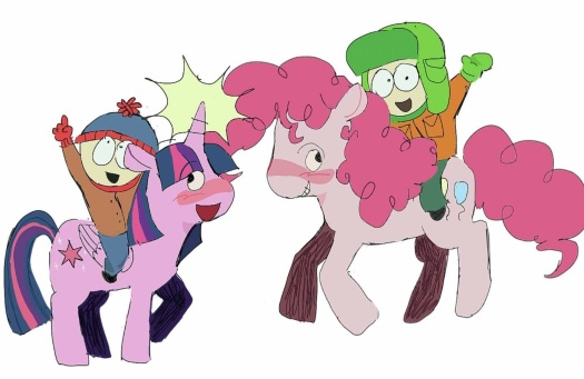 Solve MLP & South Park Jigsaw Puzzle Online With 104 Pieces