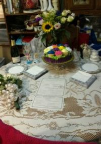 our wedding table