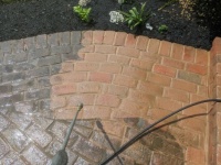 Pressure wash: Out front