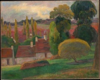 A Farm in Brittany ca 1894 by Paul Gauguin