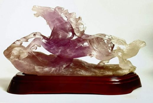 AMETHYST HORSE CARVING...FEBRUARY