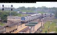 #3 & #4 (Southwest Chief) + #1825 BNSF in Galesburg (2)