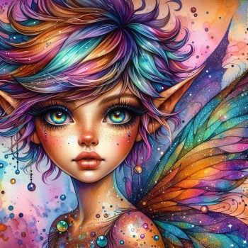 Solve beautiful pixie (medium-watercolor, style-dada) jigsaw puzzle ...