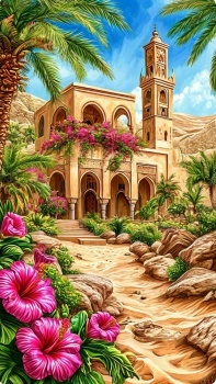 Morocco by 𝓛𝓪 𝓐𝓷𝓮𝓽𝓽   (the number of pieces can be changed from 15 to 375)