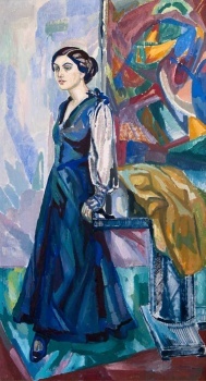 Axel Törneman (Swedish, 1880–1925), Portrait of Mrs. Carin Östberg (1916)