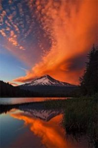 Crazy magical shot of Mt Hood