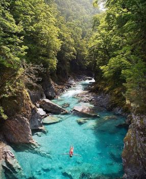 Blue pool, New Zealand