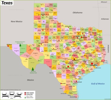 Solve map-of-texas jigsaw puzzle online with 210 pieces