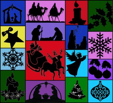 Christmas Silhouettes: Large