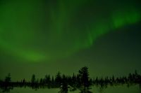 Aurora borealis over Swedish Lapland