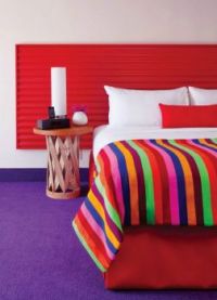 colorful hotel room