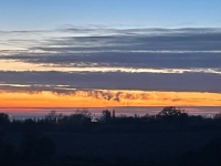 winter sunset
