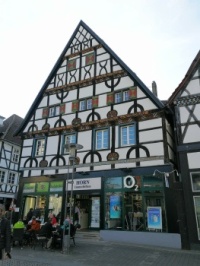 House at the marketplace in Unna, Germany