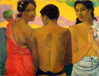 Three Tahitians Paul Gauguin