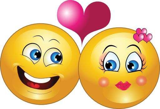 Solve Les Smileys Amoureux Jigsaw Puzzle Online With 40 Pieces