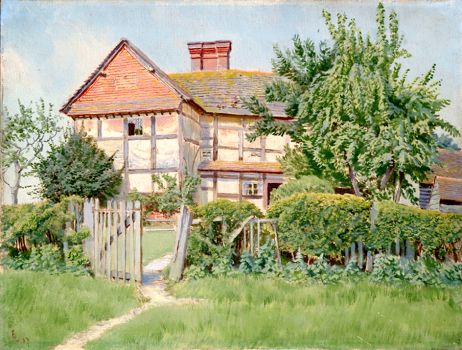 "Volvens Farm, Forest Green, Surrey"-Ernest C. Christie  1924