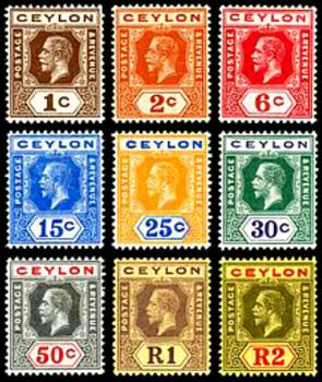 Ceylon stamps