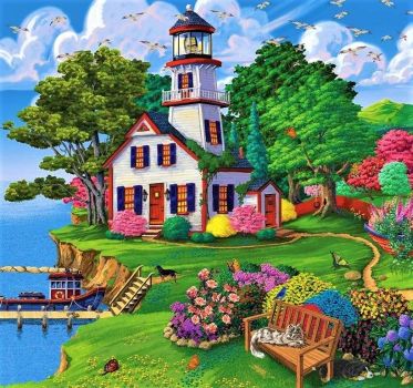 Solve Lighthouse Jigsaw Puzzle Online With 64 Pieces