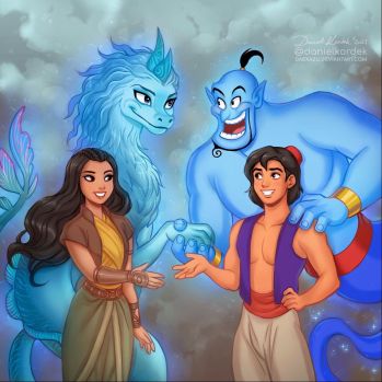 Raya and Aladdin by Daniel Kordek