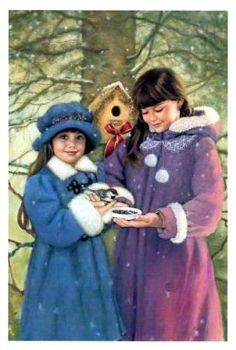 Solve Feeding the Winter Birds jigsaw puzzle online with 70 pieces