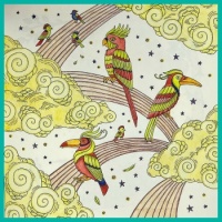 Self-colored drawings. Zelf gekleurde tekeningen.