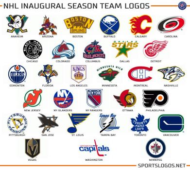 Solve Nhl Inaugural Season Team Logos Jigsaw Puzzle Online With 132 Pieces