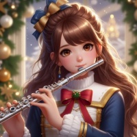 Holiday Flute Player