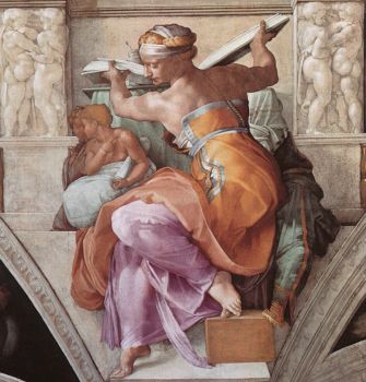 Michelangelo - Libyan Sibyl,Sistine Chapel